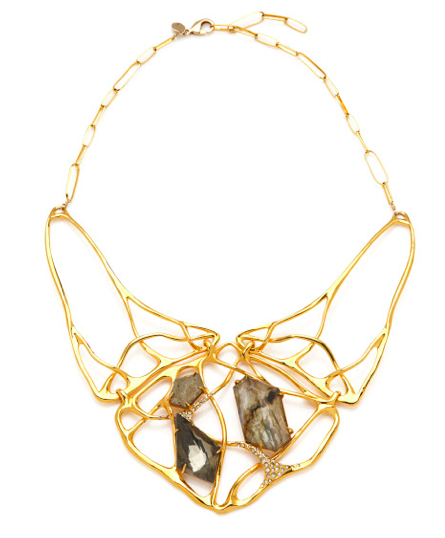 Liquid Gold Labradorite Interlaced Necklace