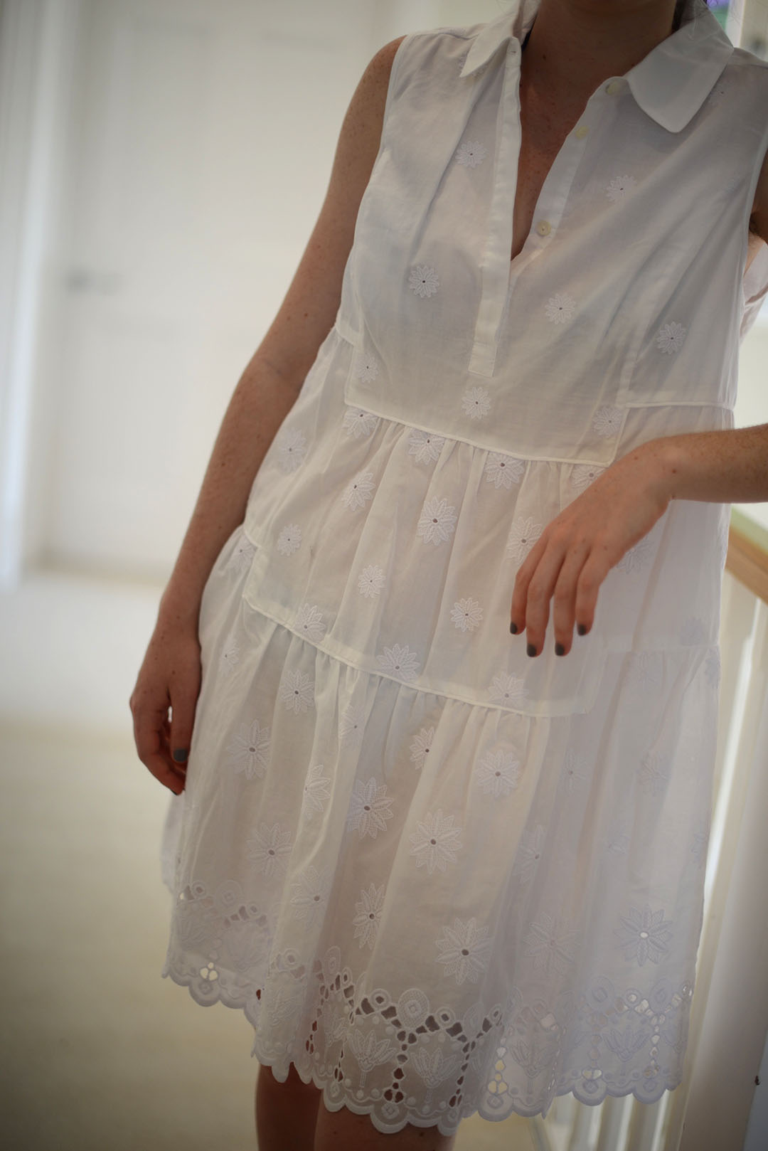 broderie anglaise summer dress photographed by sara delaney
