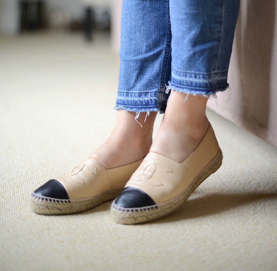 chanel espadrilles worn by sara delaney