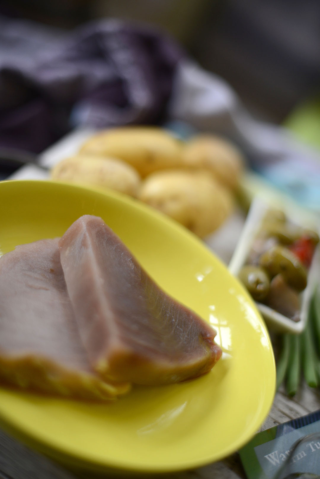 warm tuna nicoise salad recipe with Ruby & Kind photographed by Sara Delaney