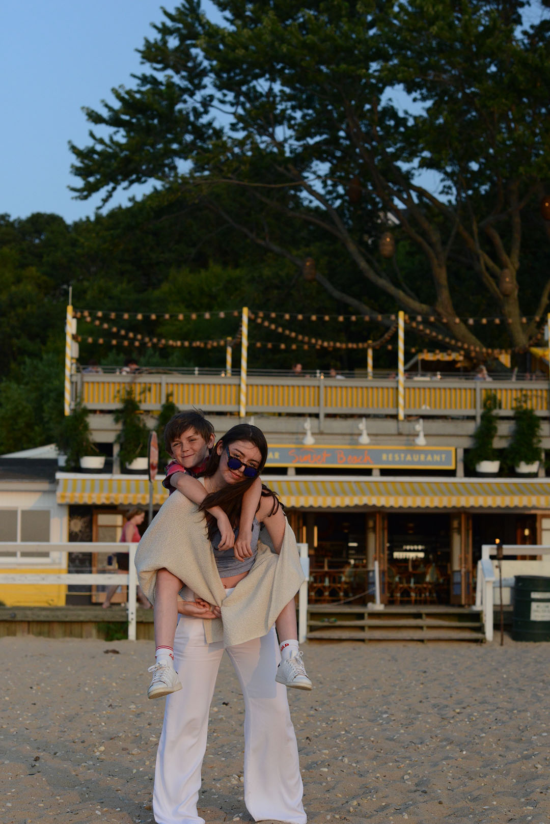 the hamptons sunset at sunset beach shelter island