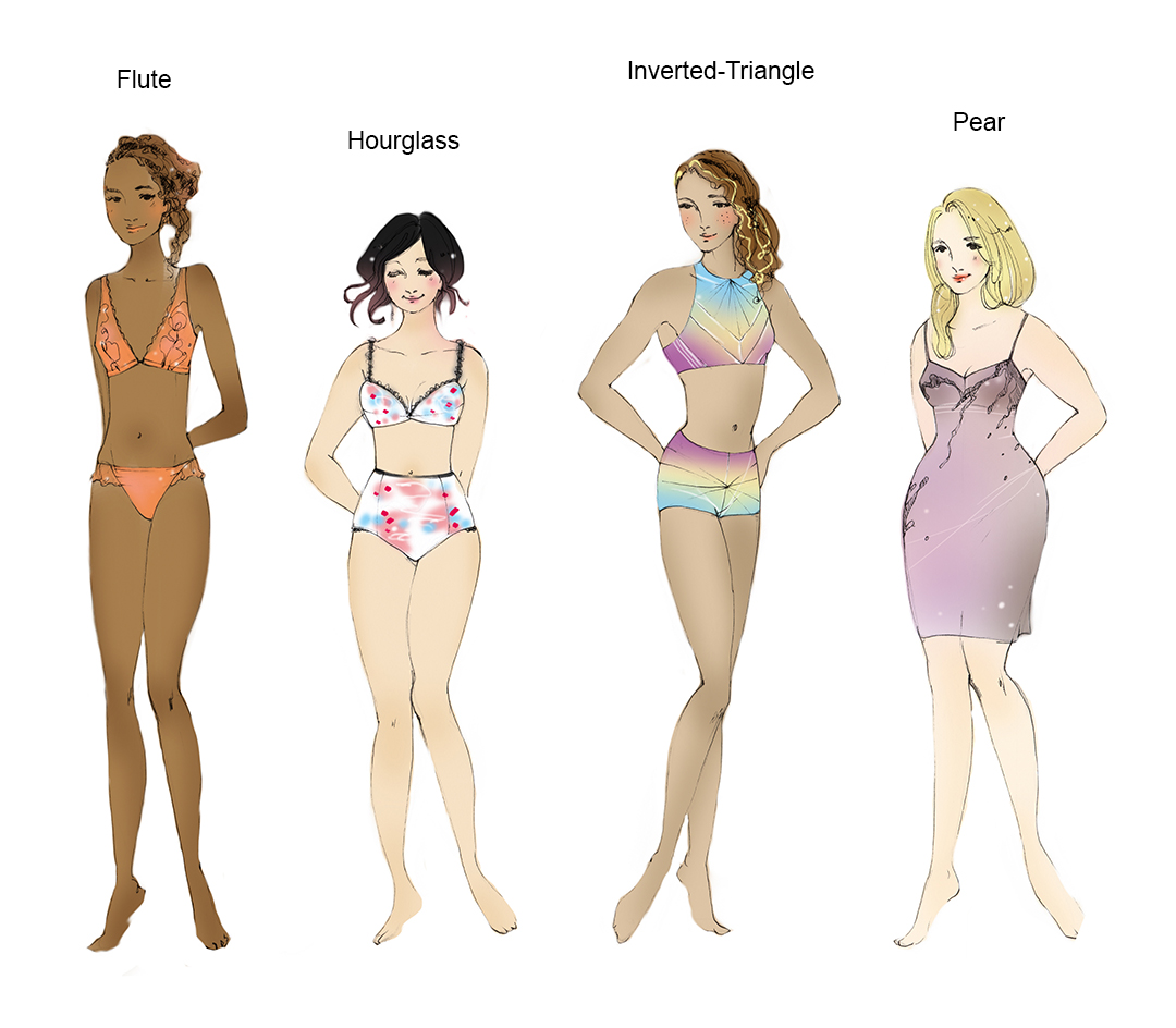 body shapes illustration by zarina liew for the Notes From a Stylist blog