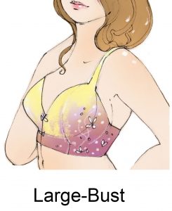large bust bodyshape illustration by zarina liew