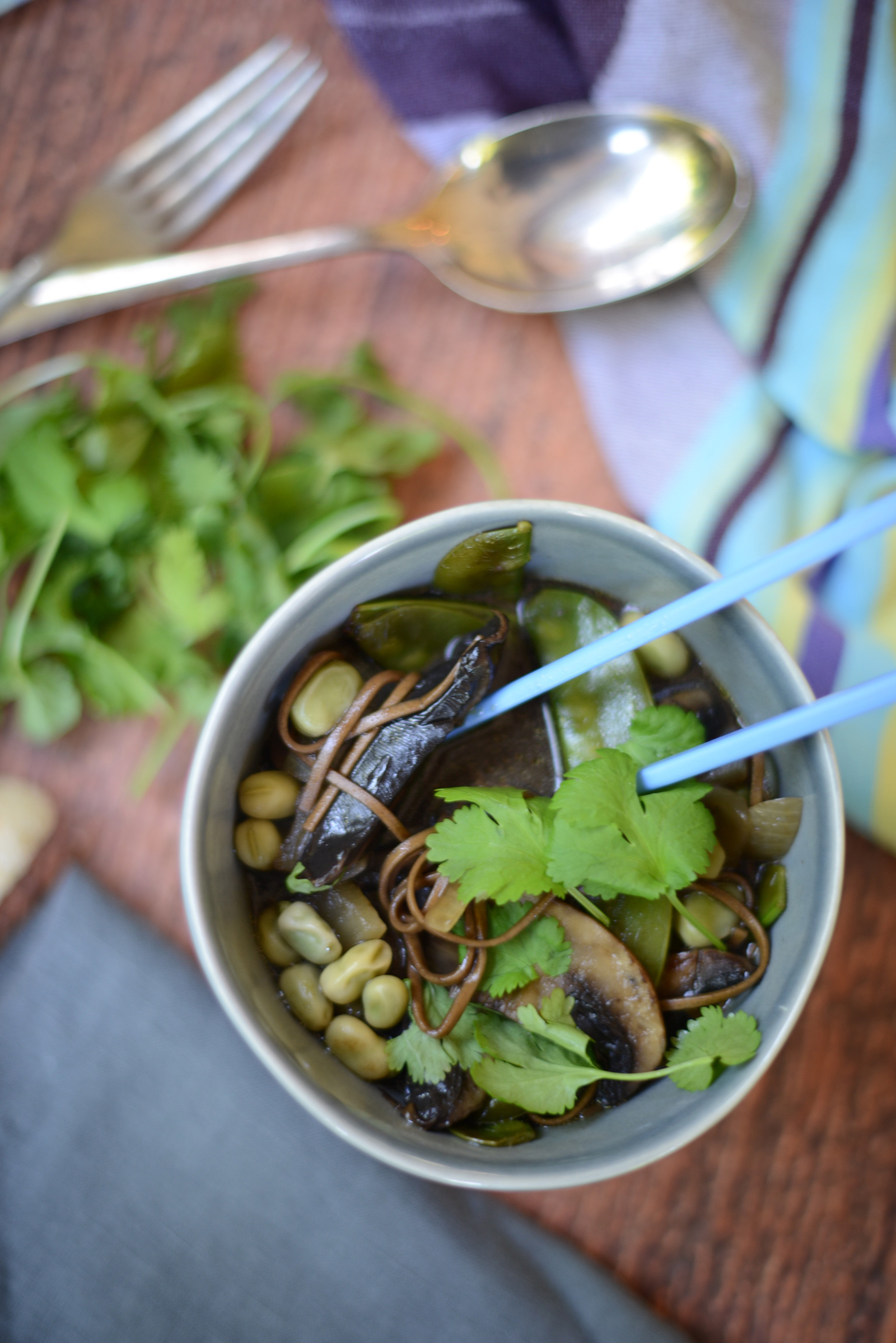 mushroom ramen recipe by ruby & kind photographed by sara delaney