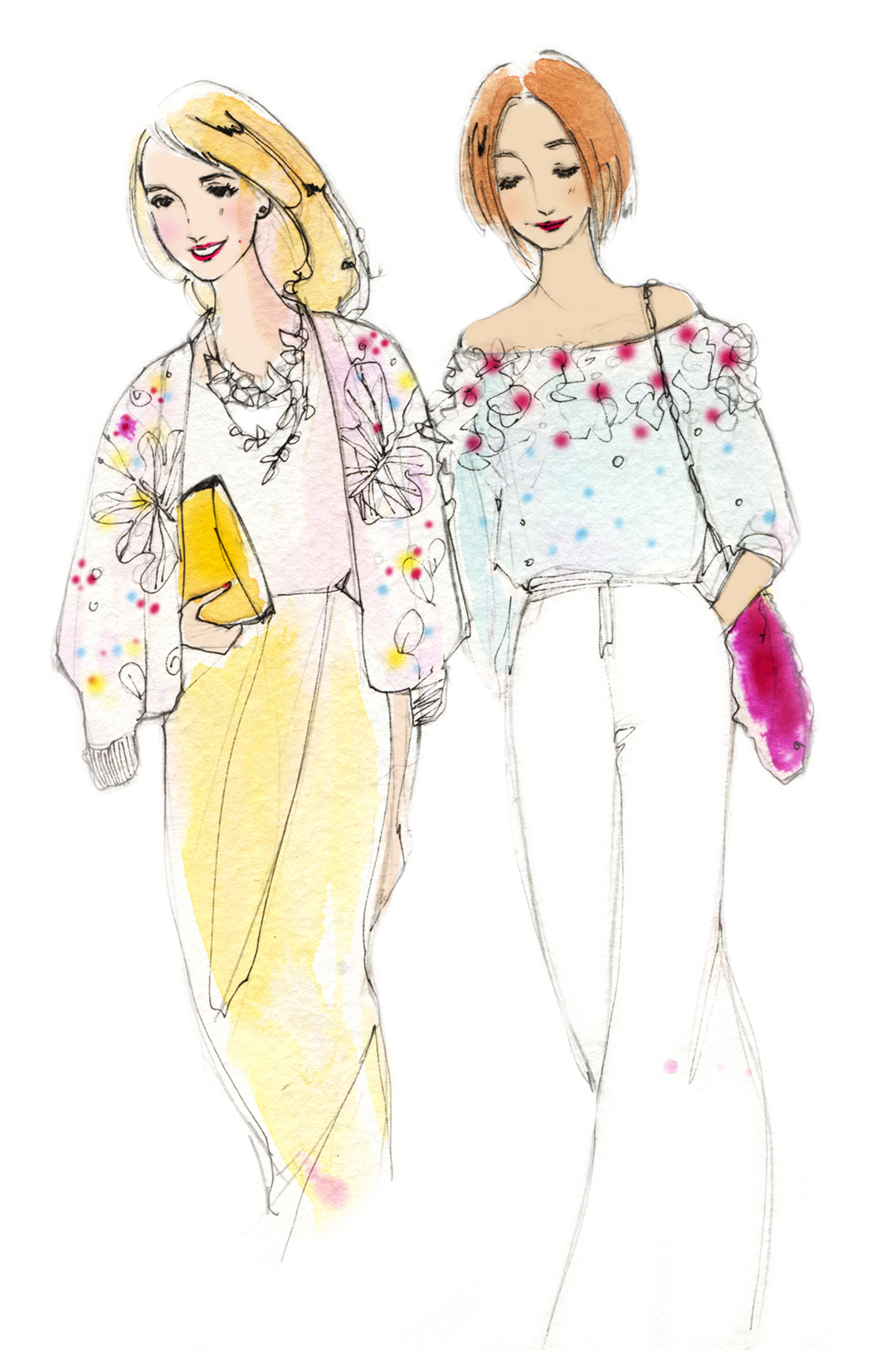 notes from a stylist blog illustration by zarina liew