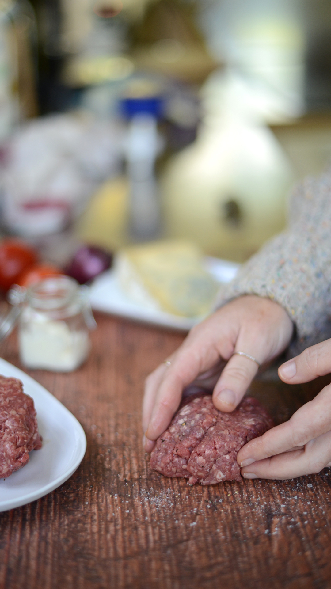 steak & stilton burger recipe by ruby and kind photographed by sara delaney