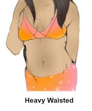 heavy waisted body shape illustration by zarina liew
