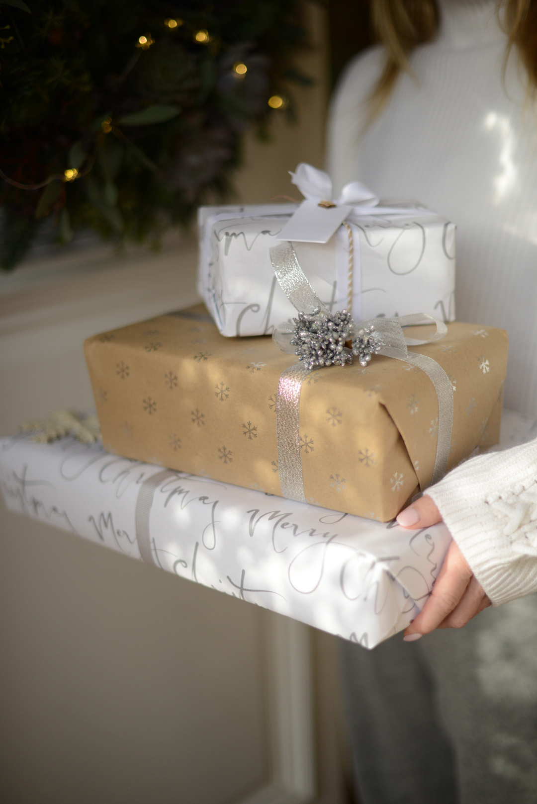 festive gift wrap