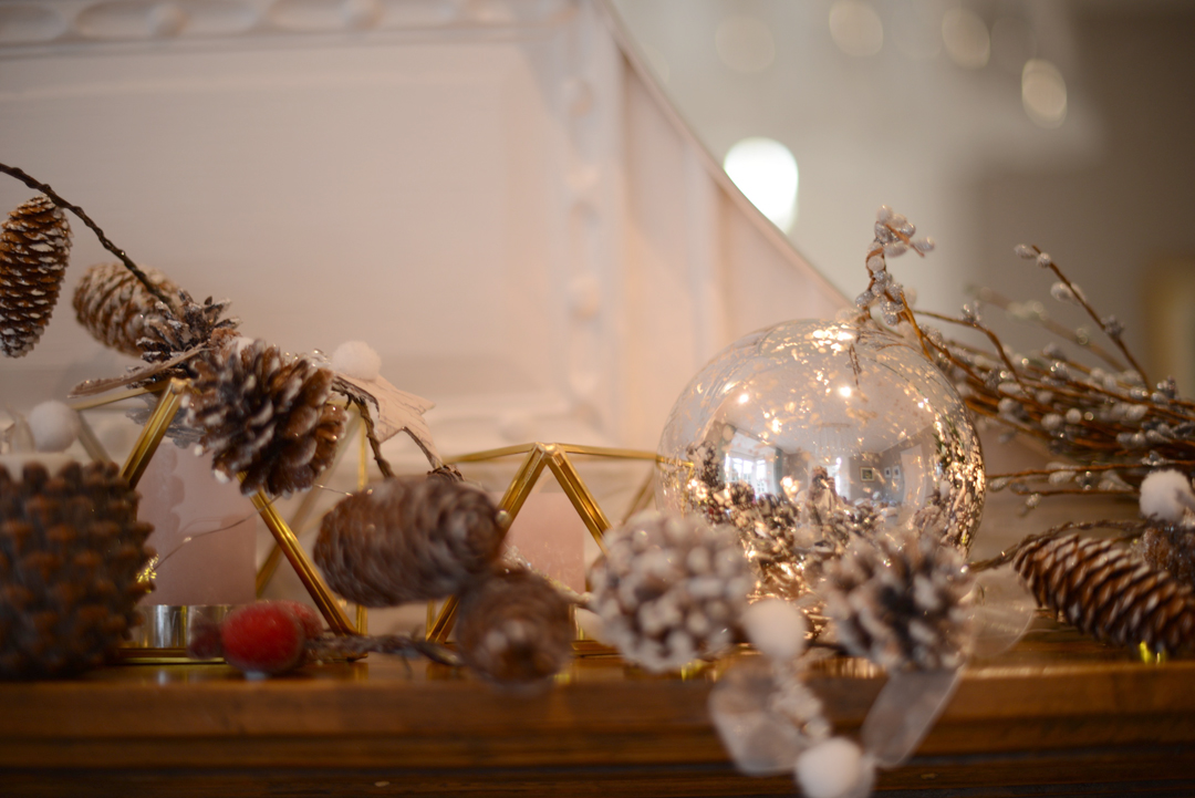 christmas mantlepiece decor by fashion stylist and blogger sara delaney