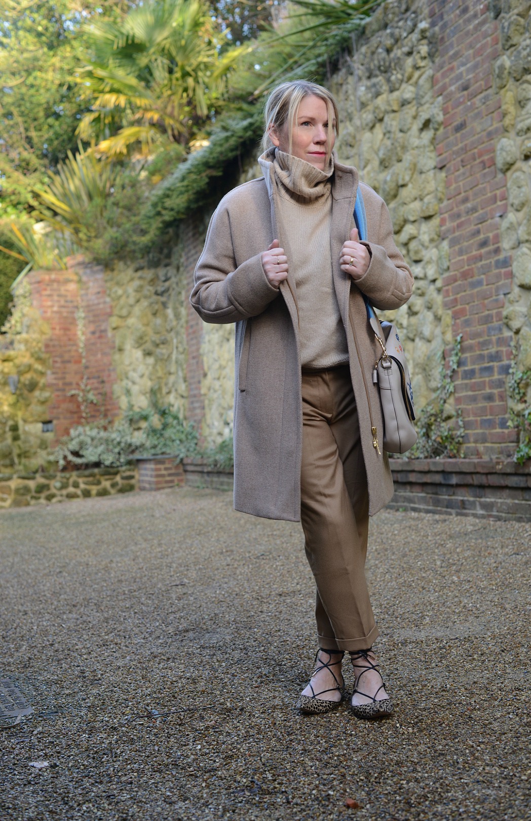 camel hues worn by stylist and fashion blogger sara delaney