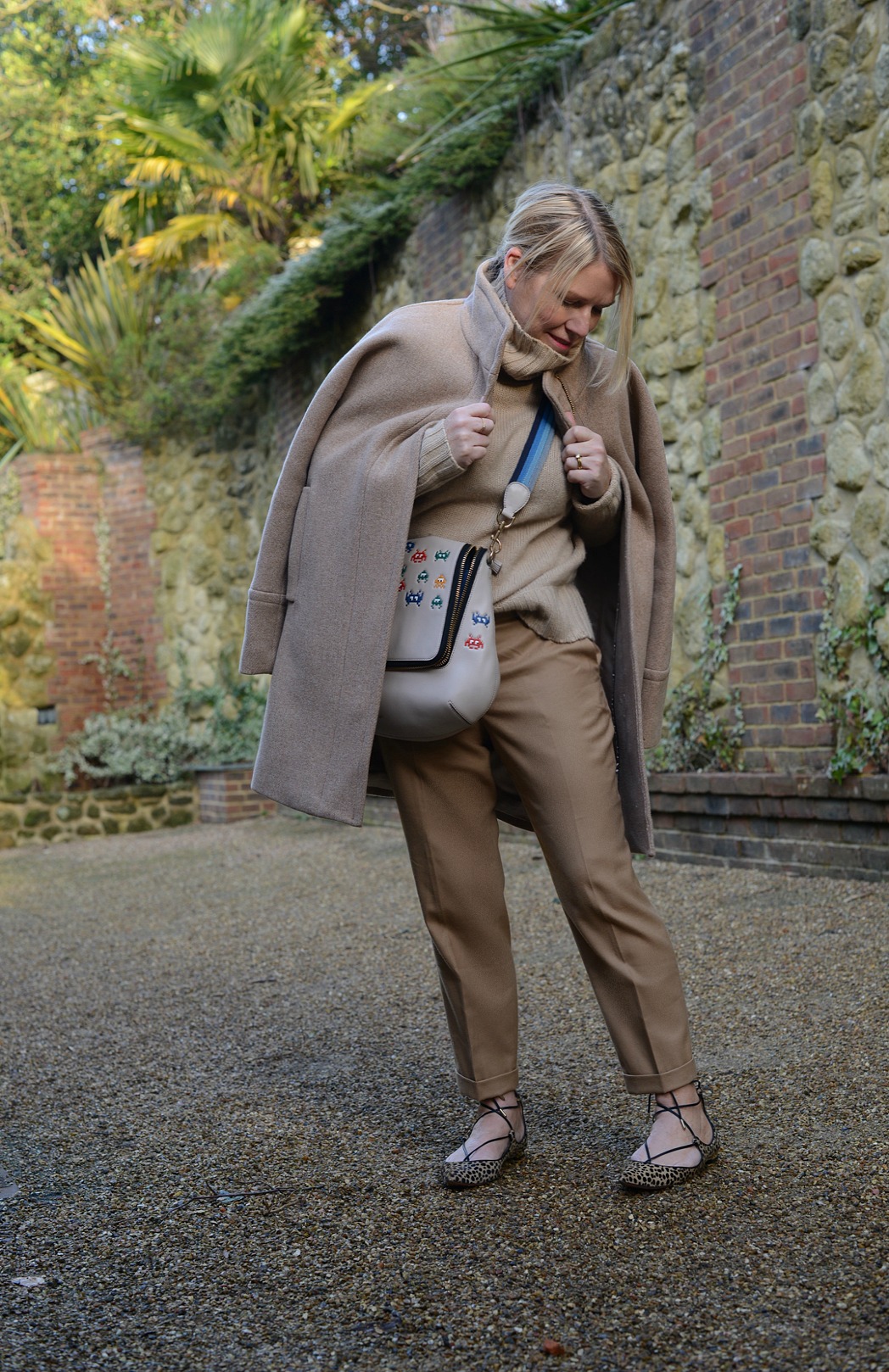 camel hues worn by stylist and fashion blogger sara delaney