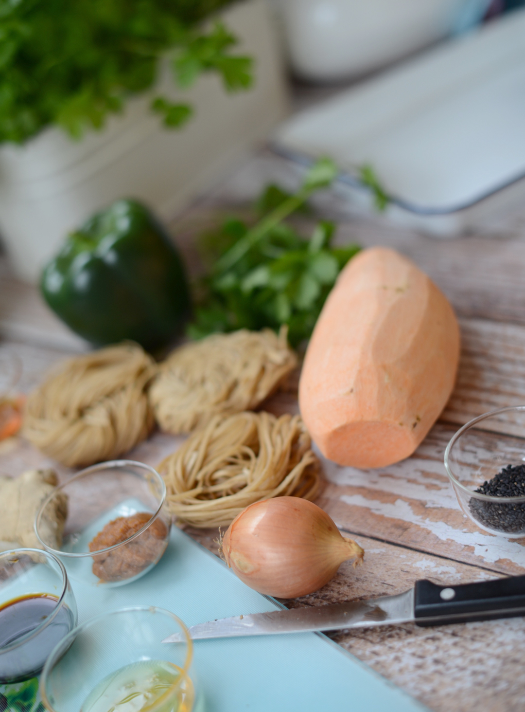 miso roasted sweet potato recipe by ruby and kind photographed by stylist and fashion blogger sara delaney