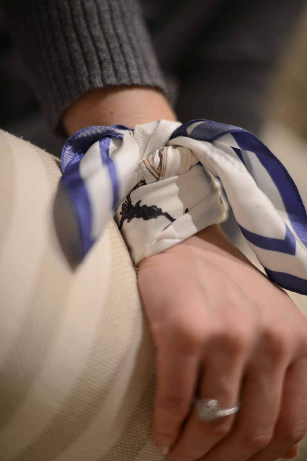 3 ways to work a silk scarf by stylist and fashion blogger sara delaney