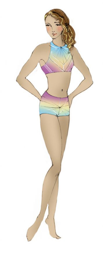 thin body shape illustration by zarina liew for the notes from a stylist blog