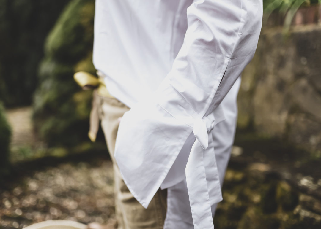 3 ways to wear a white shirt this spring with a marks & spencer shirt worn by stylist and blogger sara delaney
