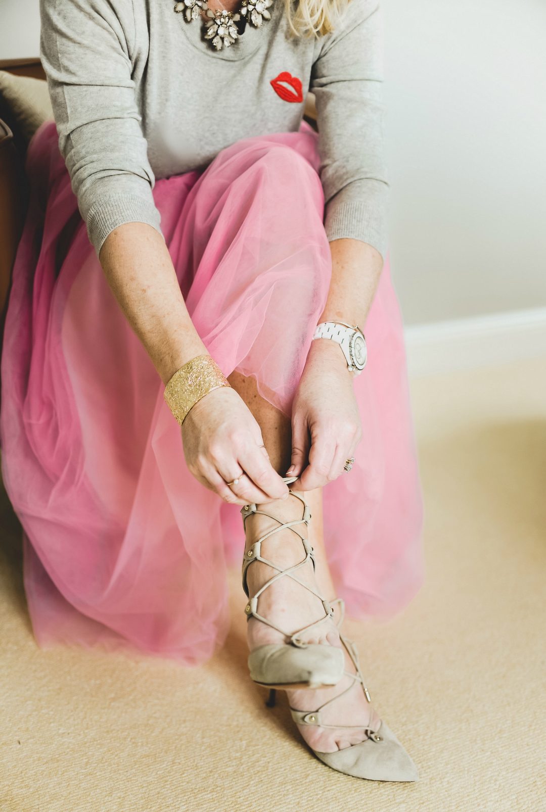 the tulle trend worn by sara delaney