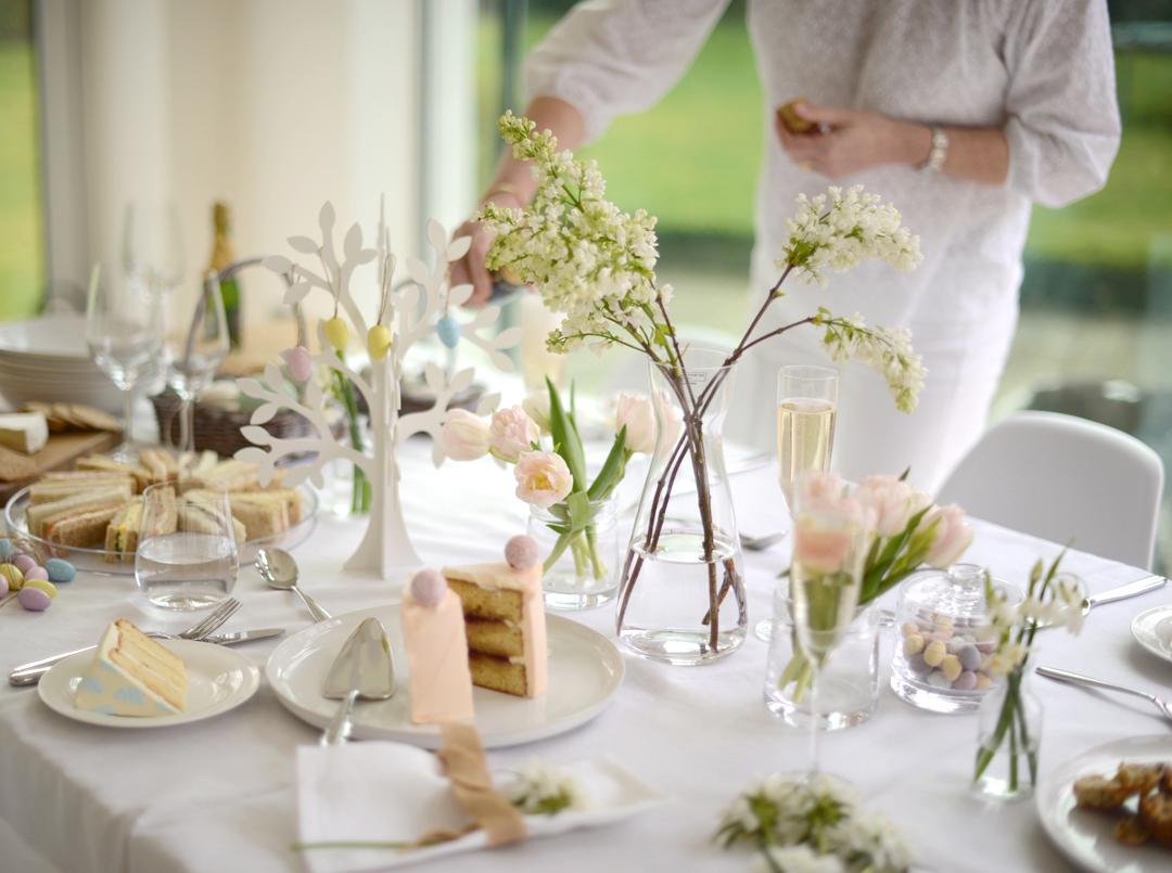 how to style an easter table with the white company